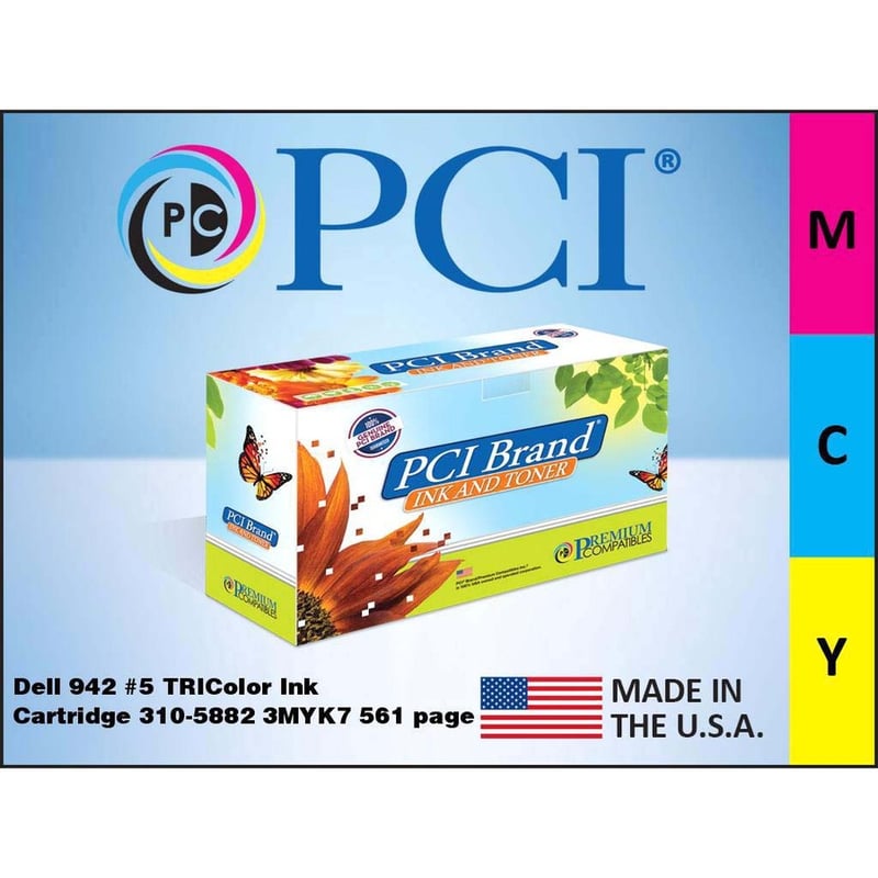 PCI High Yield Inkjet Ink Cartridge 310-5882 - Tri-color - 1 / Each - Thumbnail 2
