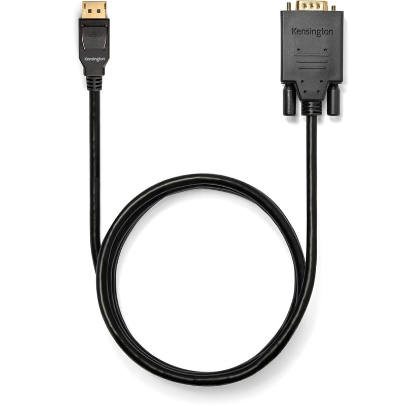 Kensington DisplayPort 1.2 (M) to VGA (M) Passive Unidirectional Cable, 6ft - Thumbnail 4