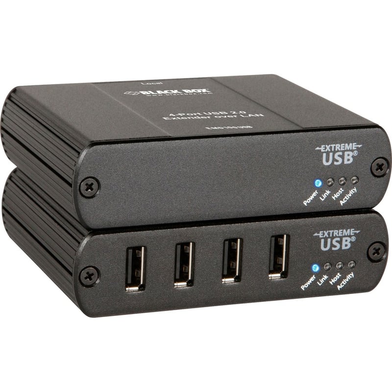 Black Box KVM-over-IP Switchable Extender Kit - LAN, 4-Port, 100m - Thumbnail 3