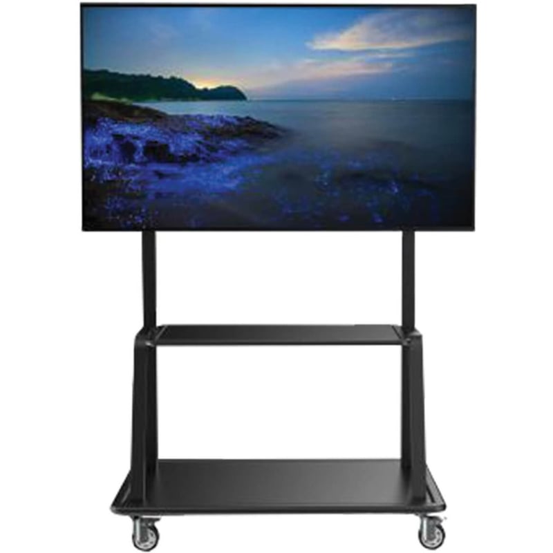 Eaton Tripp Lite Series Heavy-Duty Rolling TV Cart for 60" to 105" Flat-Screen Displays, Locking Casters, Black - Thumbnail 2