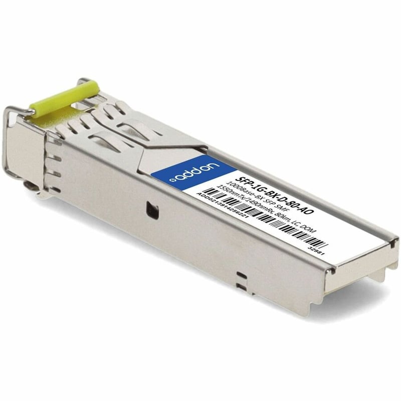 AddOn MSA and TAA 1000Base-BX SFP Transceiver (SMF, 1550nmTx/1490nmRx, 80km, LC, DOM) - Thumbnail 3
