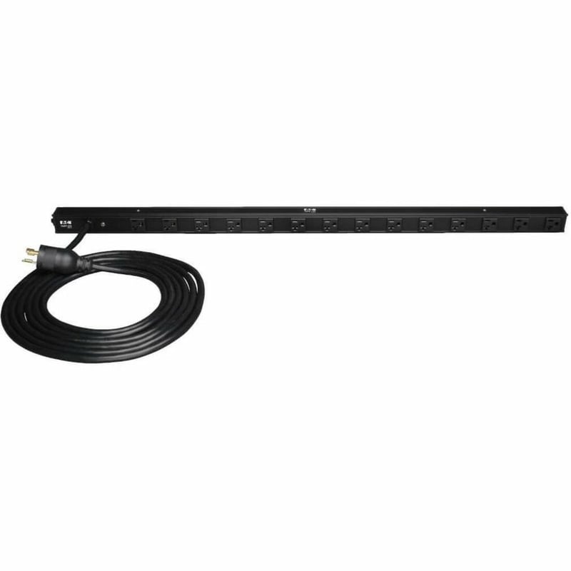 Tripp Lite by Eaton PDU 1.9kW Single-Phase 120V Basic PDU 14 NEMA 5-15/20R Outlets NEMA L5-20P Input with 5-20P Adapter 15 ft. (4.57 m) Cord 0U Vertical - Thumbnail 1