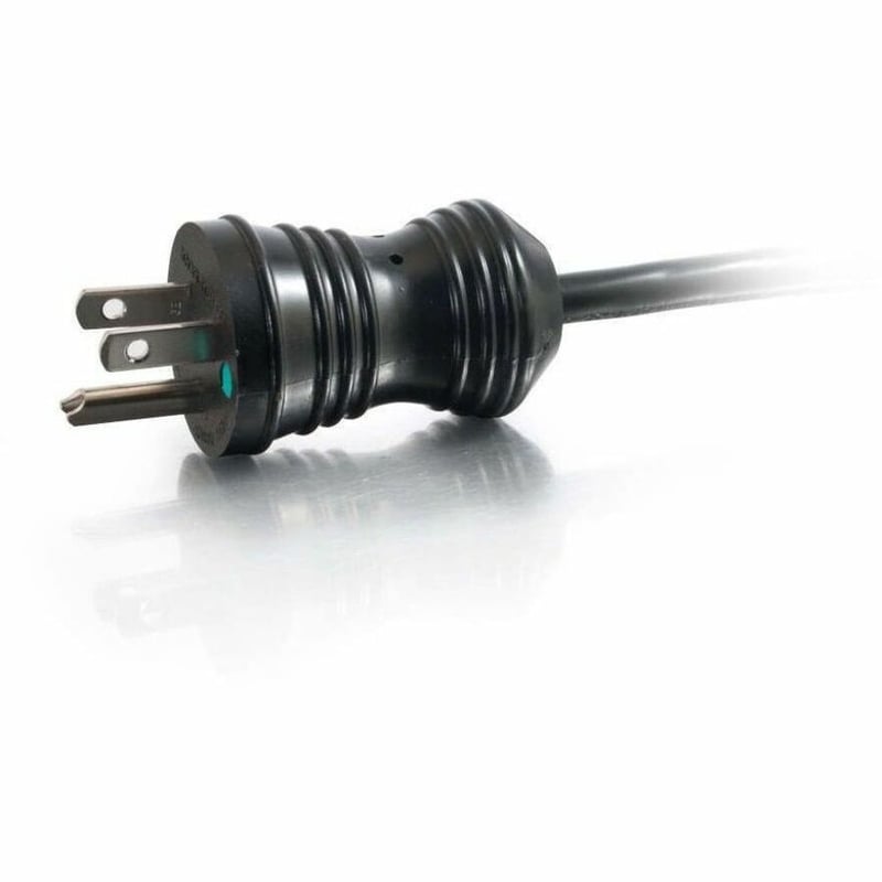 8FT 18AWG HSPTLPC COILED 5-15P-C13 BK - Thumbnail 2