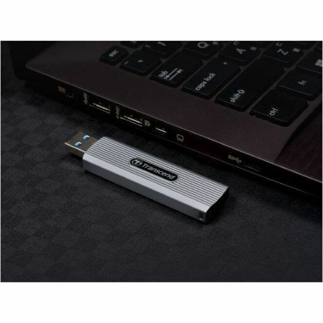 Transcend ESD320A 1 TB Portable Solid State Drive - External - Gray - Thumbnail 4