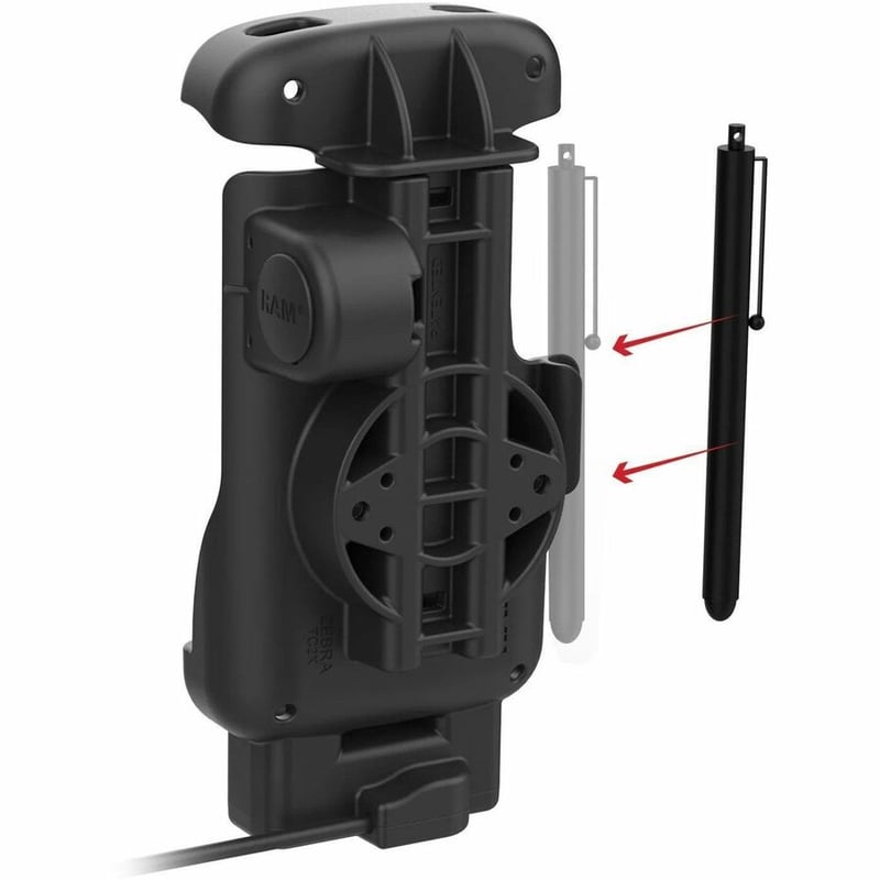 RAM Mounts Form-Fit Powered Dock for Zebra TC22 & TC27 with Boot - Thumbnail 3