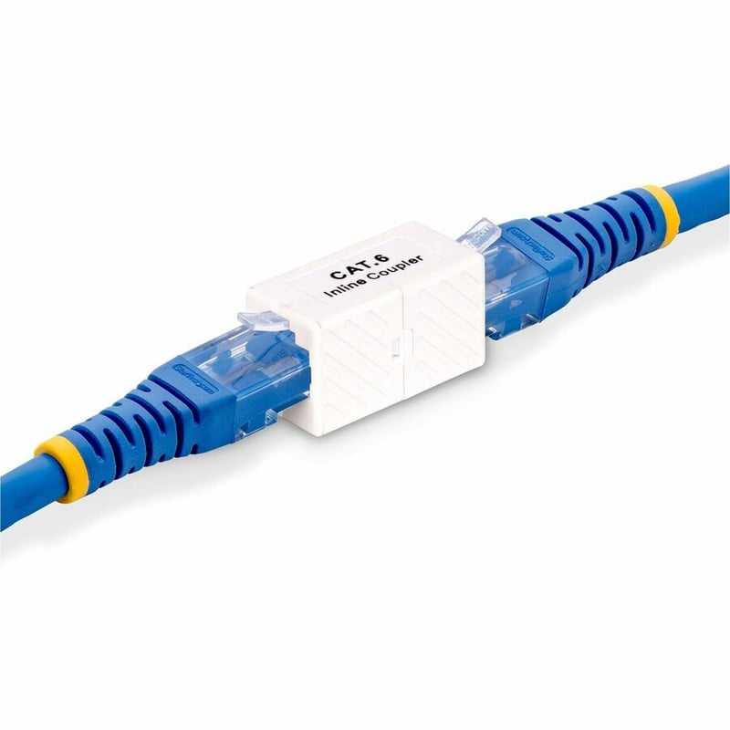 StarTech.com RJ45 Coupler, Inline Cat6 Coupler, Female to Female (F/F) T568 Connector, Unshielded Ethernet Cable Extension - Thumbnail 5