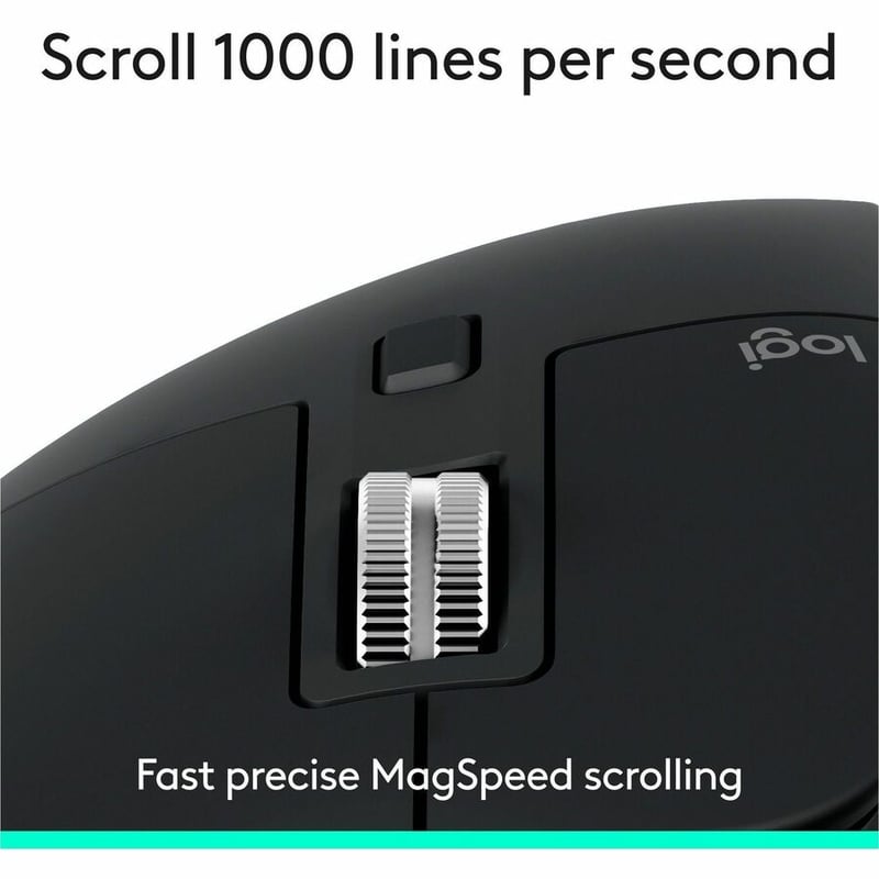 MX MASTER 3S BLUETOOTH MOUSE BLACK WIRELESS - Thumbnail 3