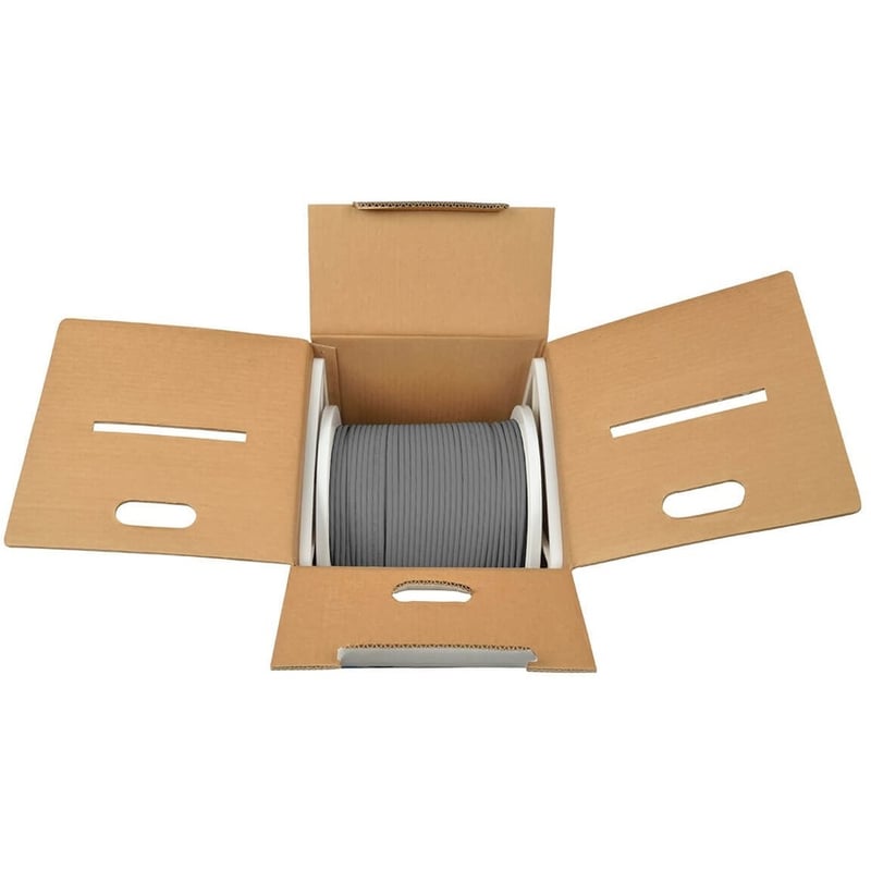 Eaton Tripp Lite Series Cat6 Gigabit Solid Core UTP PVC Bulk Ethernet Cable, Gray, 1000 ft. (304.8 m), TAA - Thumbnail 4