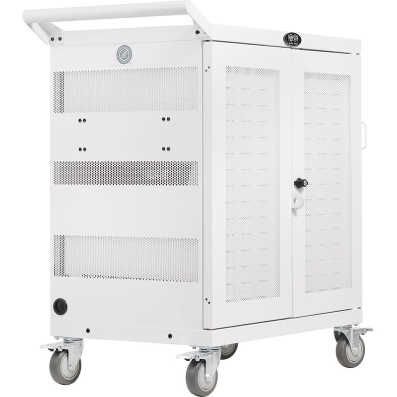 Tripp Lite by Eaton Safe-IT Multi-Device UV Charging Cart Hospital-Grade 32 USB Ports iPad and Android Tablets Antimicrobial White - Thumbnail 5