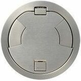 Wiremold 8IN FLUSH STYLE TR CVR ASSEMBLY SN TAMP RESIST SATIN NICKEL