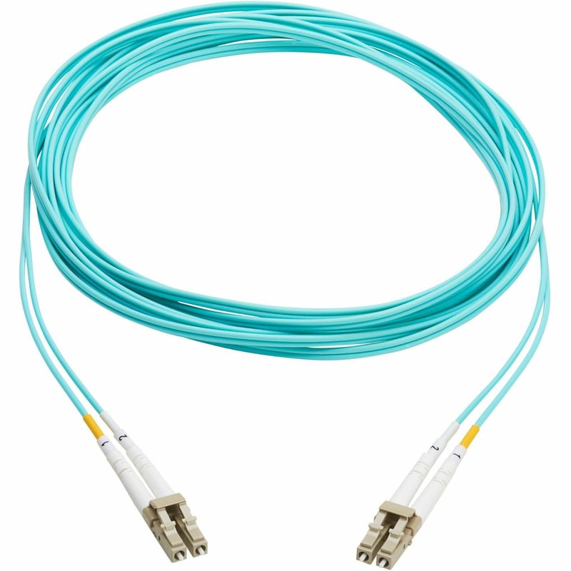 Eaton Tripp Lite Series 10Gb Duplex Multimode 50/125 OM3 OFNP Fiber Patch Cable (LC/LC) - Aqua, 6 m (19.7 ft.), TAA - Thumbnail 1