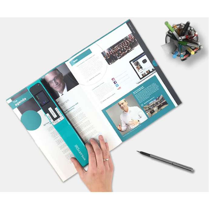 IRIS Iriscan Book 5-White Portable Document And Photo Scanner - Thumbnail 3