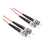 2 METER ST-ST OM1 1GIG FIBER OPTIC CABLE, ORANGE, OFNR, 62.5/125 FIBER, MULTIMOD