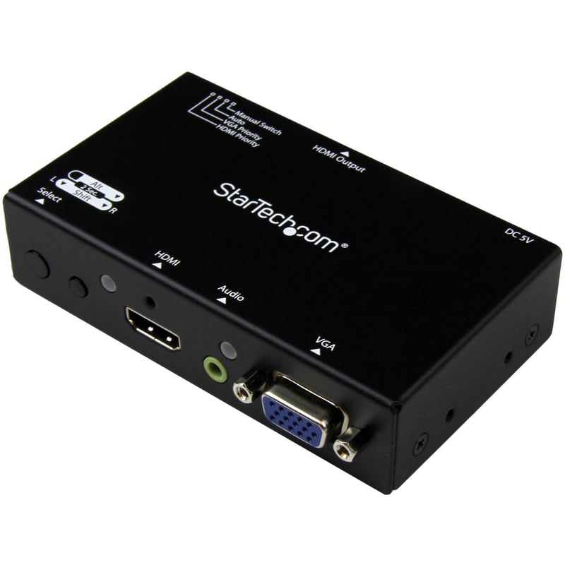 StarTech.com 2x1 HDMI + VGA to HDMI Converter Switch w/ Automatic and Priority Switching " 1080p - Thumbnail 1