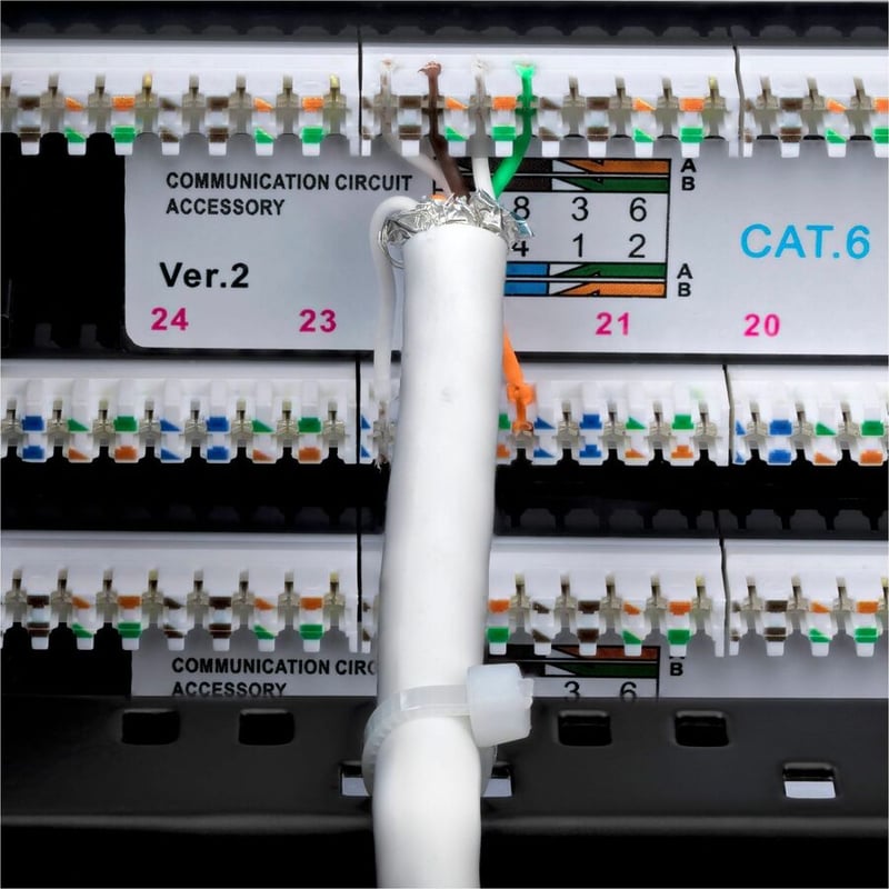 48-PORT 2U CAT6 PATCH PANEL RACKMOUNT/UTP/RJ45/110 PUNCH DOWN - Thumbnail 4