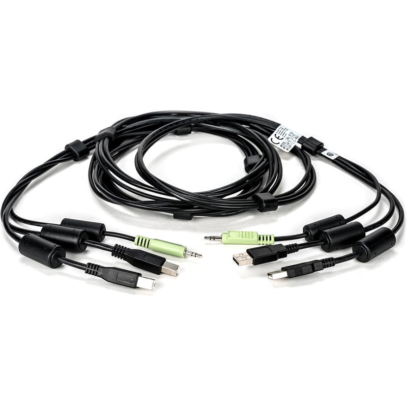 Vertiv Avocent USB Keyboard and Mouse, and Audio Cable, 10 ft. for Vertiv Avocent SV and SC Series Switches - Thumbnail 1