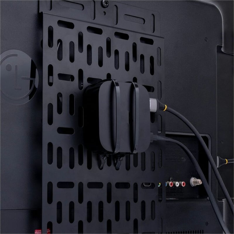 StarTech.com Universal TV Accessory Mount - Adjustable Behind TV or Wall Mount - Media Players/Router/AV Extenders/Apple TV - 11lb (5kg) - Thumbnail 4