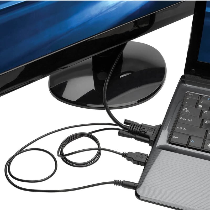 Tripp Lite by Eaton VGA to HDMI Adapter Cable with Audio and USB Power (M/M) 1080p 60 Hz 6 ft. (1.8 m) - Thumbnail 2