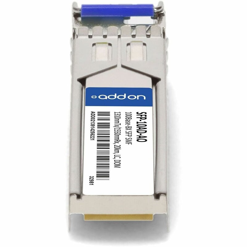 AddOn Rad® SFP-10AD Compatible TAA 100Base-BX SFP Transceiver (SMF, 1310nmTx/1550nmRx, 20km, LC, DOM) - Thumbnail 4