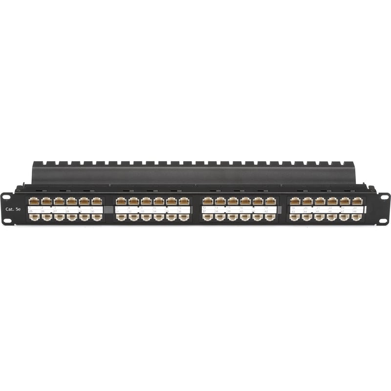 Black Box CAT5e Feed-Through Patch Panel - 1U, Unshielded, 48-Port - Thumbnail 1