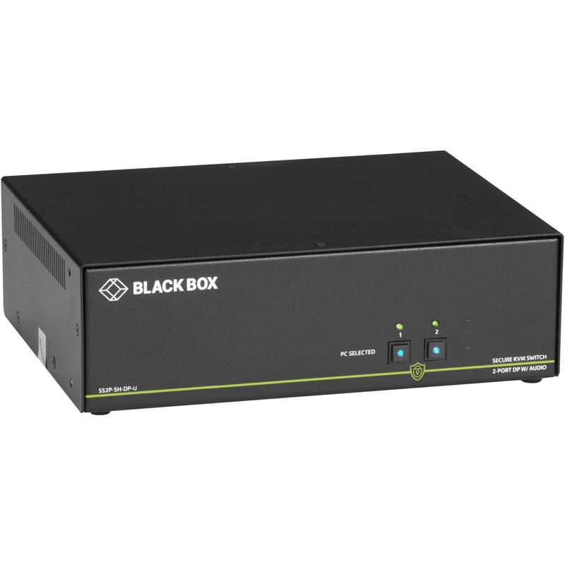 Black Box NIAP 3.0 Secure 2-Port Single-Head DisplayPort KVM Switch - Thumbnail 1