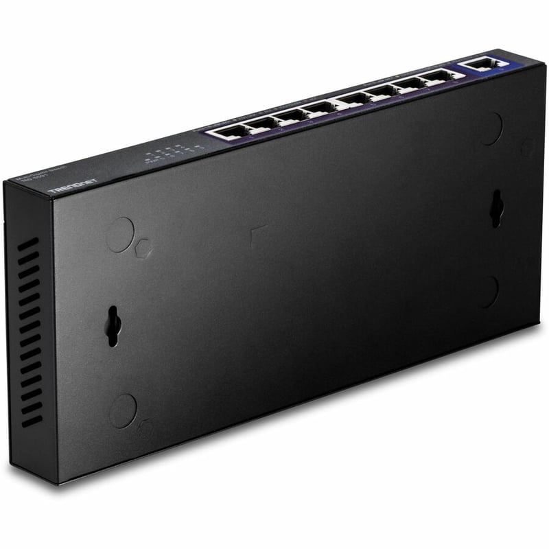 TRENDnet 9-Port Multi-Gig Switch, TEG-S591, 8 x 2.5G RJ-45 Ports, 1 x 10G RJ-45 Port, 60Gbps Switching Capacity, Lifetime Protection, Black - Thumbnail 4