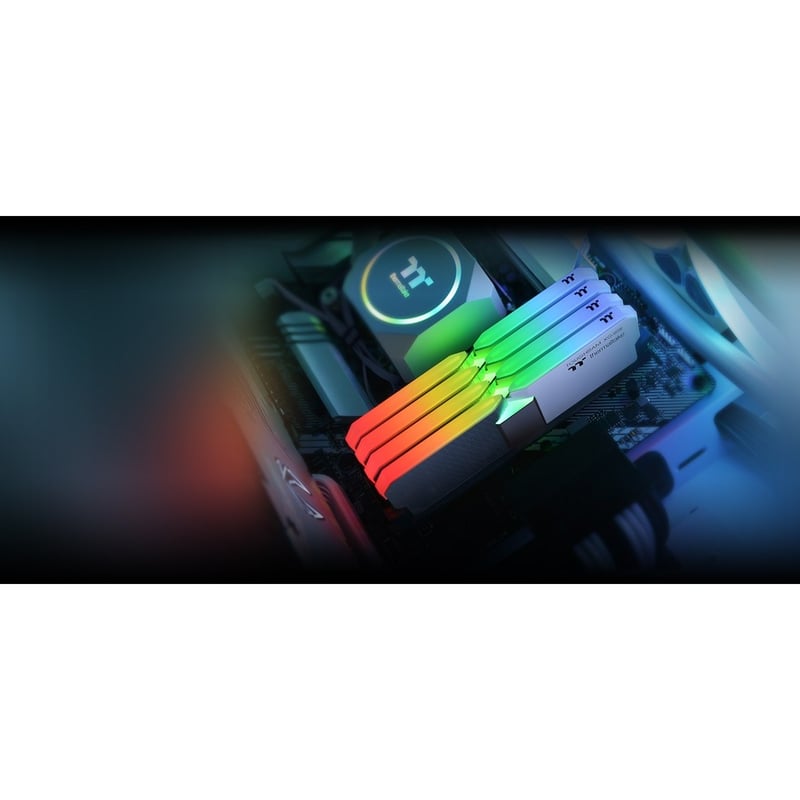 Thermaltake TOUGHRAM XG RGB Memory DDR4 3600MHz 16GB (8GB x2)-White - Thumbnail 4