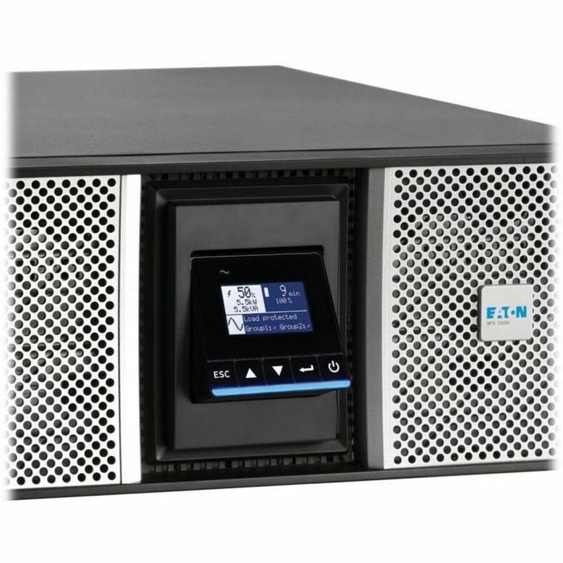 Eaton 9PX G2 11000VA 11000W 208/120V Online Double-Conversion UPS - Hardwired Input, 8x 5-20R, 4x L6-30R, 2x L14-30R or Hardwired Output, Cybersecure Network Card, Bypass, Extended Run, 7U Rack/Tower - Thumbnail 3
