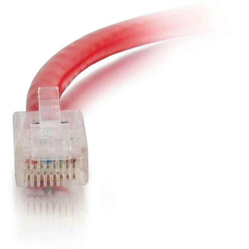 C2G-5ft Cat6 Non-Booted Unshielded (UTP) Network Patch Cable - Red - Thumbnail 2
