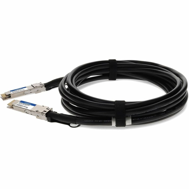 AddOn MSA and TAA Compliant 200GBase-CU QSFP-DD to QSFP-DD Direct Attach Cable (Passive Twinax, 1m) - Thumbnail 2