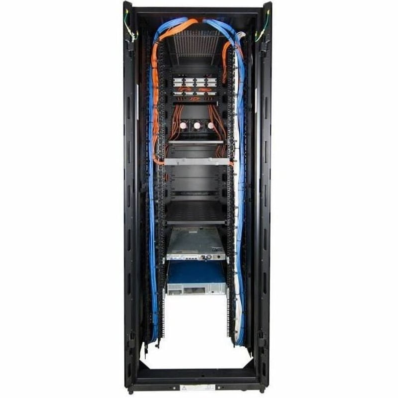 Rack Solutions Vertical Finger Duct Cable Management for 800mm Rack - Thumbnail 2