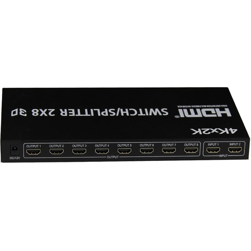 4XEM 2x8 Port HDMI video switcher/splitter - Thumbnail 2