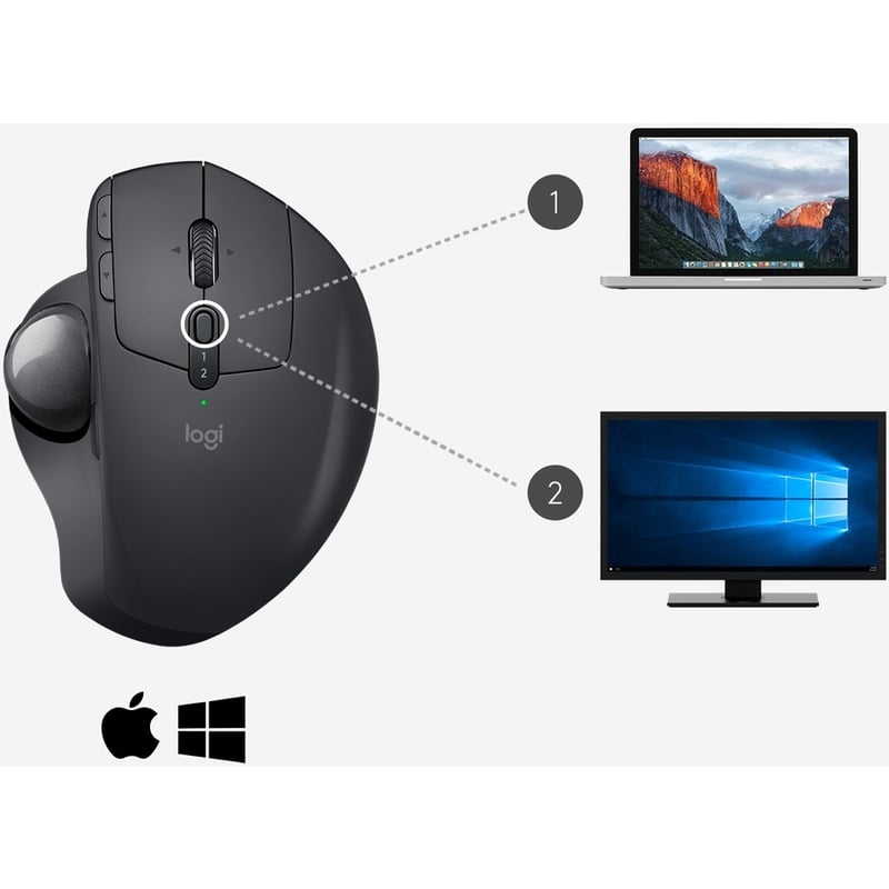 Logitech MX ERGO Wireless Trackball - Thumbnail 3