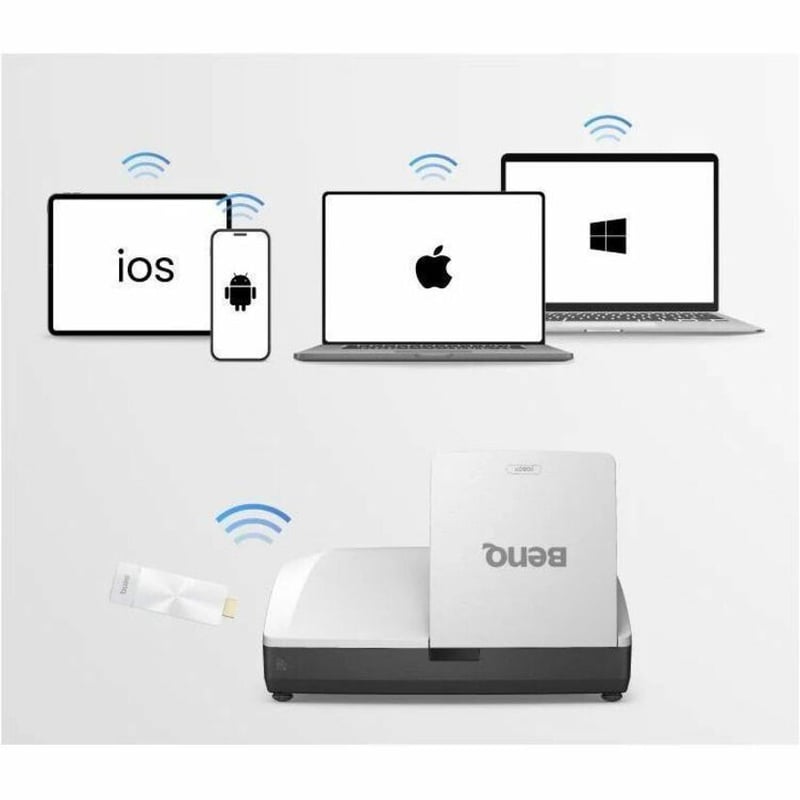BenQ LH856UST 3D Ultra Short Throw DLP Projector - 16:9 - Wall Mountable - Thumbnail 3