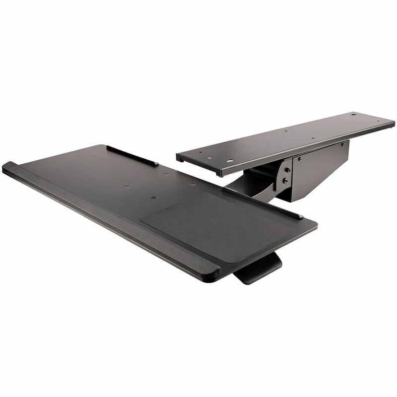 StarTech.com Under Desk Keyboard Tray, Height Adjustable Keyboard and Mouse Tray (10" x 26"), Ergonomic Computer Keyboard Tray w/Mouse Pad - Thumbnail 1