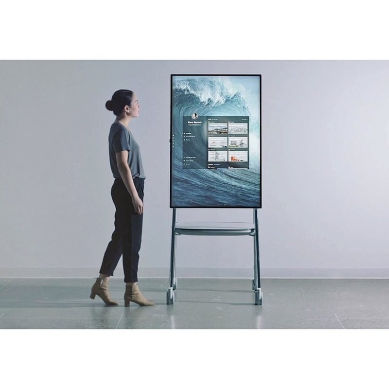 Microsoft Surface Hub 2S All-in-One Computer - Intel Core i5 8th Gen Quad-core (4 Core) - 8 GB RAM - 128 GB SSD - 85" 4K UHD 3840 x 2560 Touchscreen Display - Desktop - Platinum - Thumbnail 3