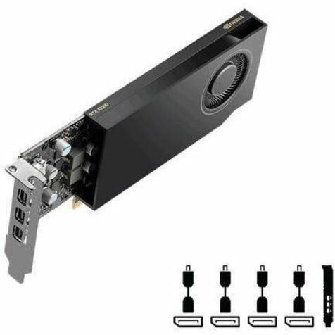 Dell NVIDIA RTX A1000 Graphic Card - 8 GB GDDR6 - Low-profile - Thumbnail 2