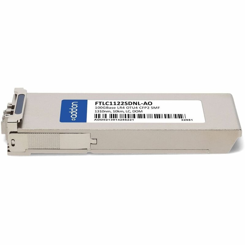 AddOn Finisar FTLC1122SDNL Compatible TAA Compliant 100GBase Multirate LR4 and OTU4 CFP2 Transceiver (SMF, 1310nm, 10km, LC, DOM) - Thumbnail 2