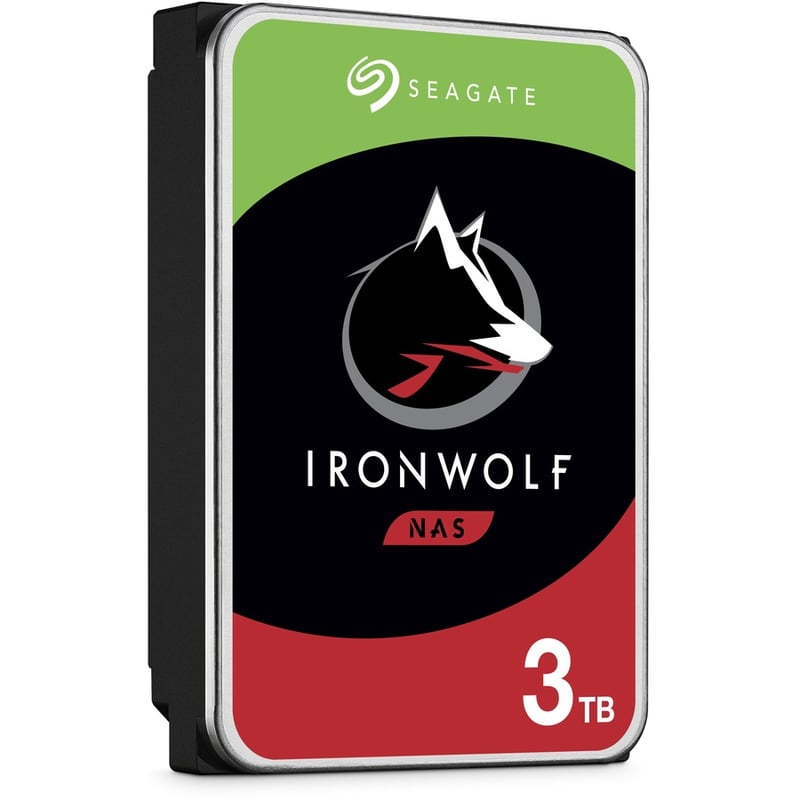 Seagate IronWolf ST3000VN007 3 TB Hard Drive - 3.5" Internal - SATA (SATA/600) - Conventional Magnetic Recording (CMR) Method - Thumbnail 2