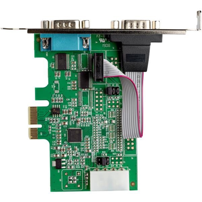 StarTech.com 2-port PCI Express RS232 Serial Adapter Card - PCIe to Dual Serial DB9 RS-232 Controller - 16950 UART - Windows and Linux - Thumbnail 5