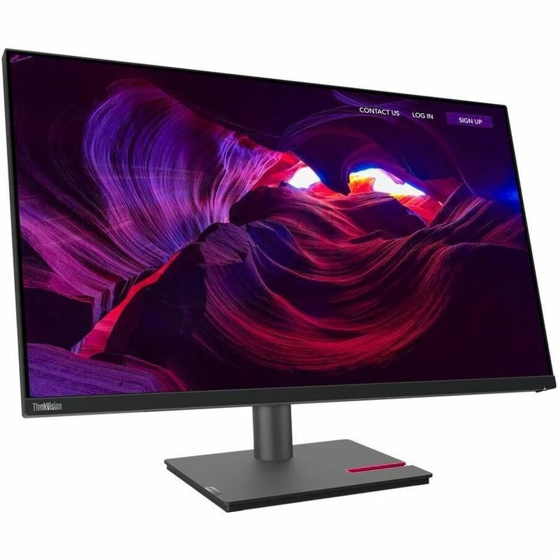 Lenovo ThinkVision P32p-30 32" Class 4K UHD LED Monitor - 16:9 - Raven Black - Thumbnail 1