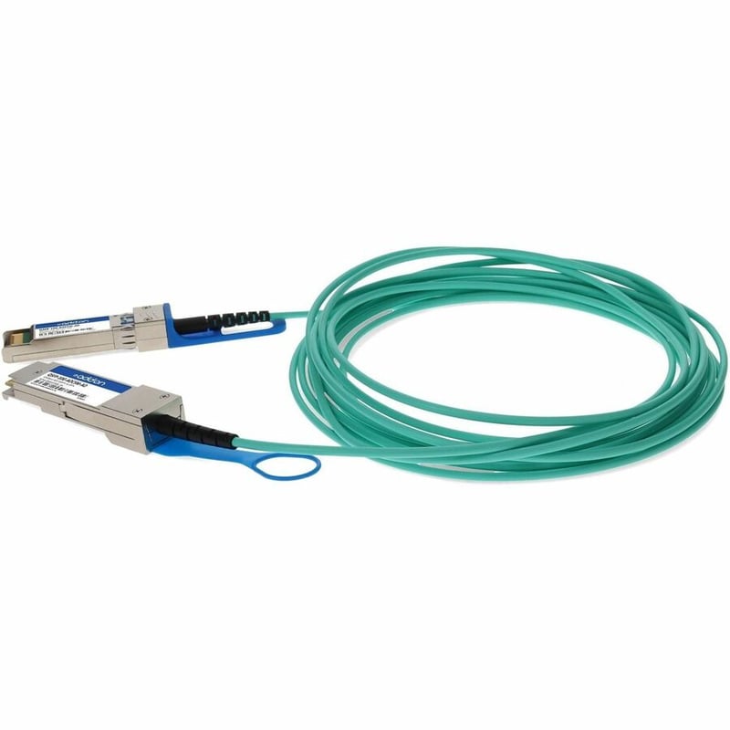 AddOn Cisco® Compatible TAA Compliant 10GBase-AOC QSFP+ to SFP+ Active Optical Cable (850nm, MMF, 5m) - Thumbnail 2