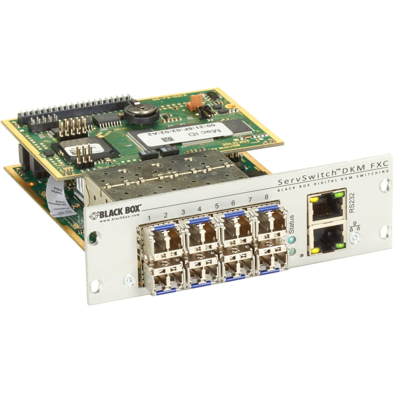 Black Box ServSwitch DKM FX Compact Matrix 8-Port Module - Thumbnail 1