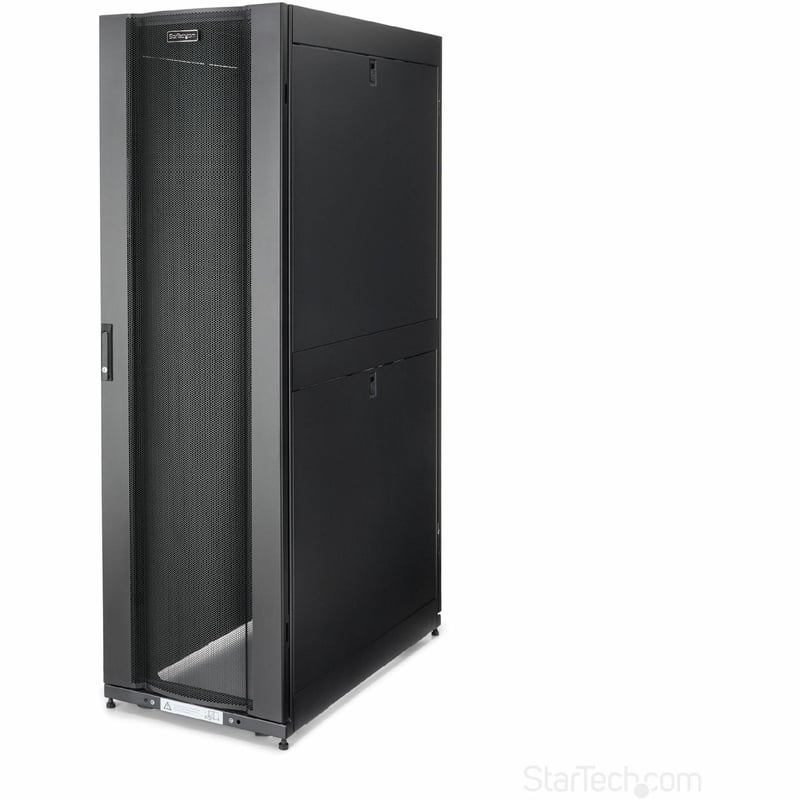 StarTech.com 4-Post 42U Server Rack Cabinet, 19" Data Rack Cabinet for Computer / IT Equipment mount, Rack Server Cabinet with Casters - Thumbnail 1