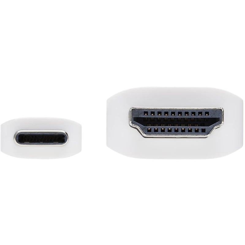 Tripp Lite by Eaton USB-C to HDMI Adapter Cable (M/M) 4K 4:4:4 Thunderbolt 3 Compatible White 6 ft. (1.8 m) - Thumbnail 3