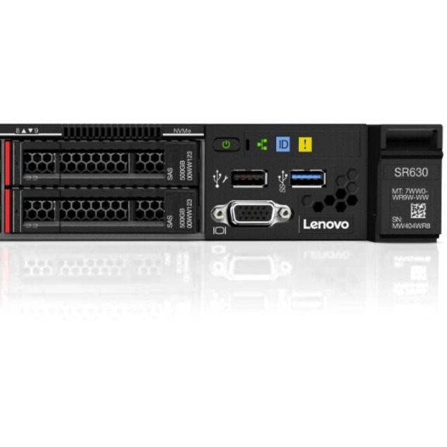 Lenovo ThinkSystem SR630 7X02T0LA00 1U Rack Server - 12Gb/s SAS Controller - Thumbnail 2