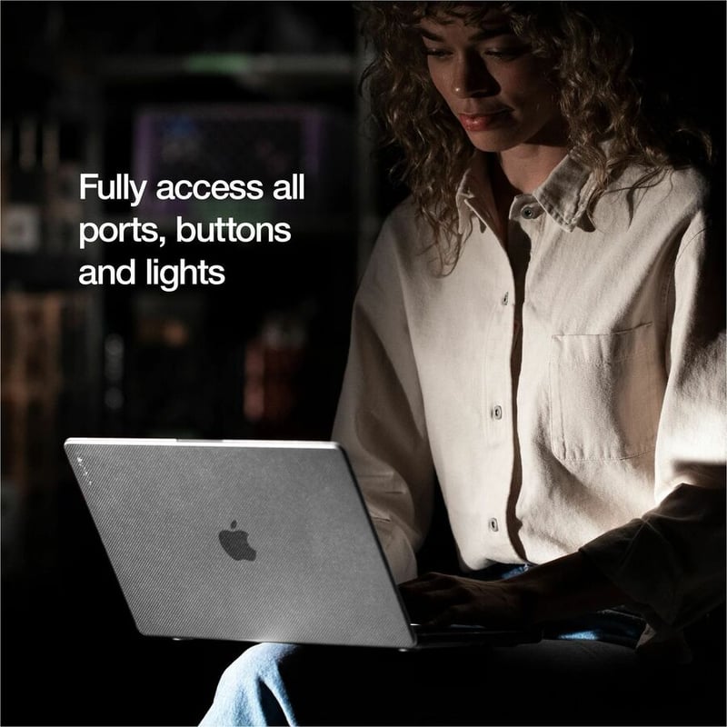 INCASE HARDSHELL CASE FOR MACBOOK PRO 14 2021 DOTS - CLEAR - Thumbnail 5