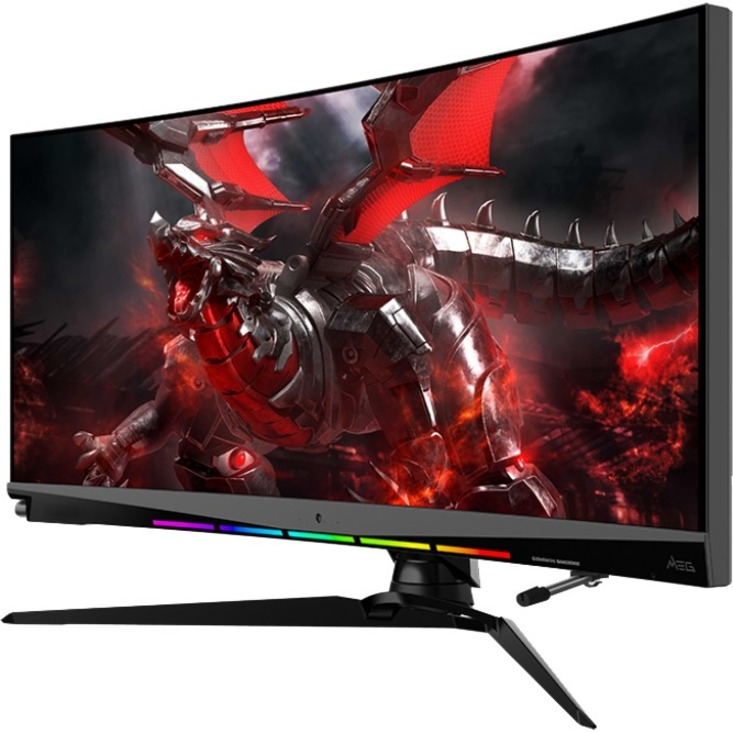 MSI MEG MEG381CQR Plus 38" Class UW-QHD+ Curved Screen Gaming LCD Monitor - 21:9 - Black - Thumbnail 3
