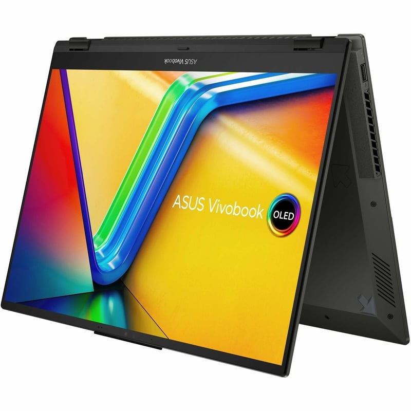 Asus Vivobook S 16 Flip OLED TN3604 TN3604YA-DS51T 16" Touchscreen Convertible 2 in 1 Notebook - WUXGA - 60 Hz - AMD Ryzen 5 7530U - 8 GB - 512 GB SSD - Midnight Black - Thumbnail 1