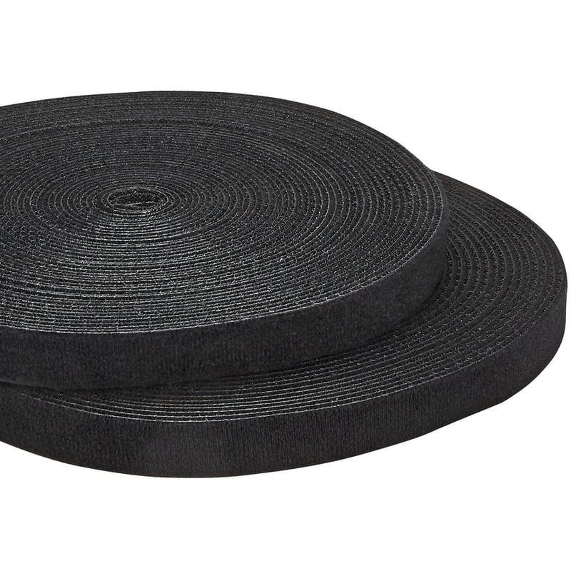 StarTech.com Hook-and-Loop Cable Management Tie - 100 ft. Bulk Roll - Black - Cut-to-Size Cable Wrap / Straps - Thumbnail 5